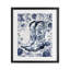 Fleurs bleues printanières et bottes encadrées, sous-verre, design avec lettres et doublure-1882169661-1882169659