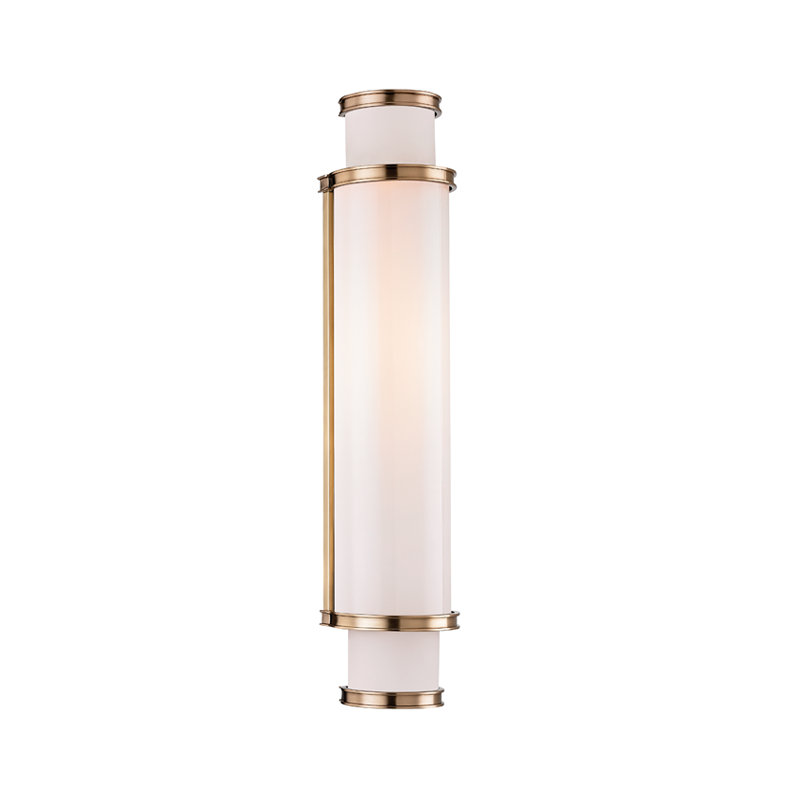 Malcolm LED Bath Bar, Aged Brass