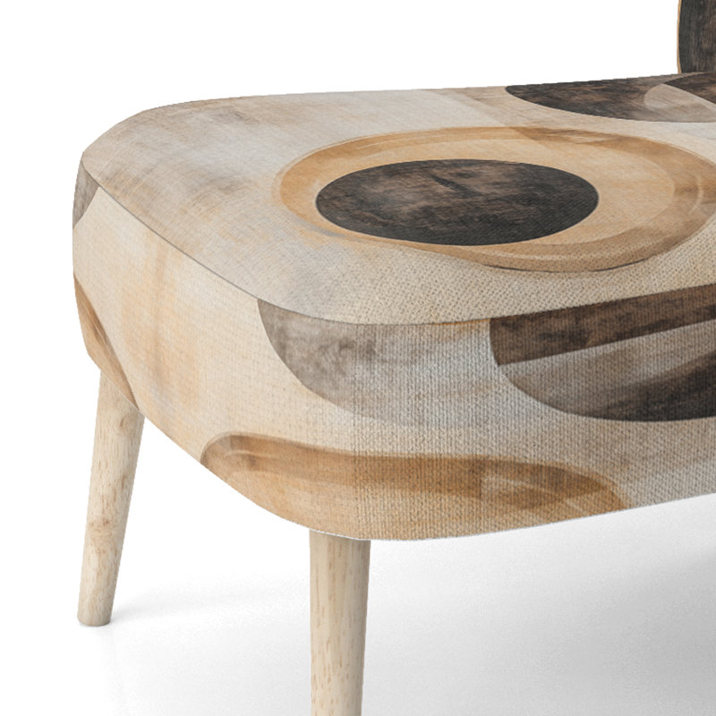 Chaise d'appoint Abstract Shapes, Side Chair Armless