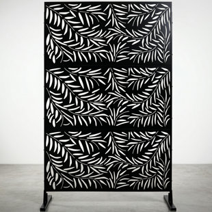 76" H×48" W Outdoor & Indoor Privacy Screen Metal Privacy Screen