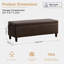 Faux Leather Upholstered Storage Bench-1664387399