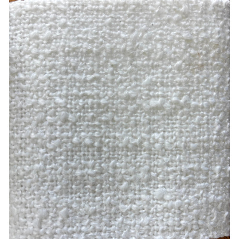 Fauteuil d'appoint Curva Luxe, Blanc, Bois naturel