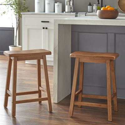 Prentiss Solid Wood Counter Stool