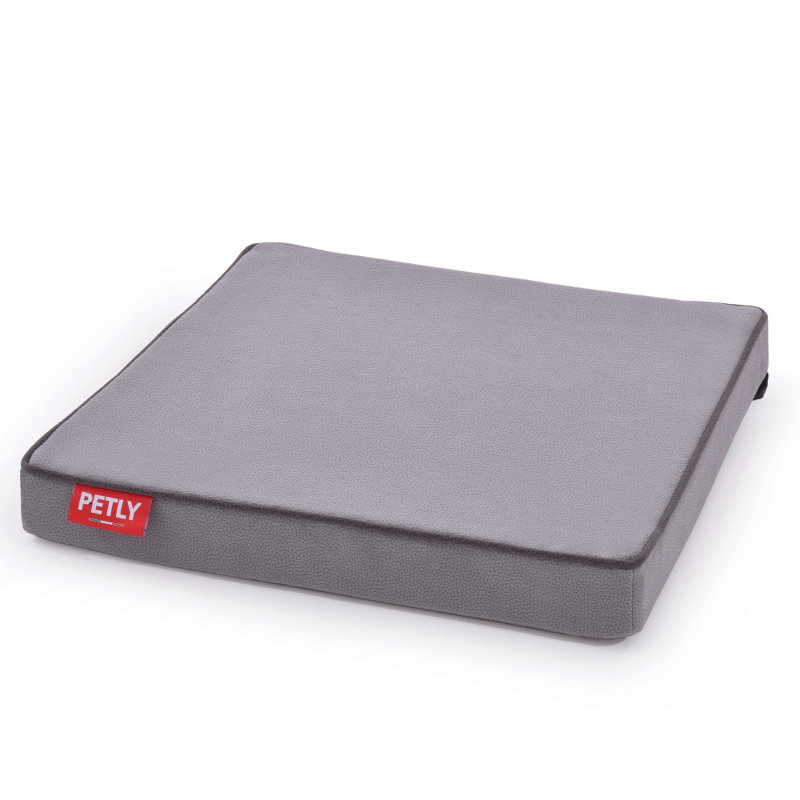 Orthopedic Microfibre Pet Bed, Light Grey