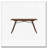 Wooden Dining Kitchen Rectangular Dining Table