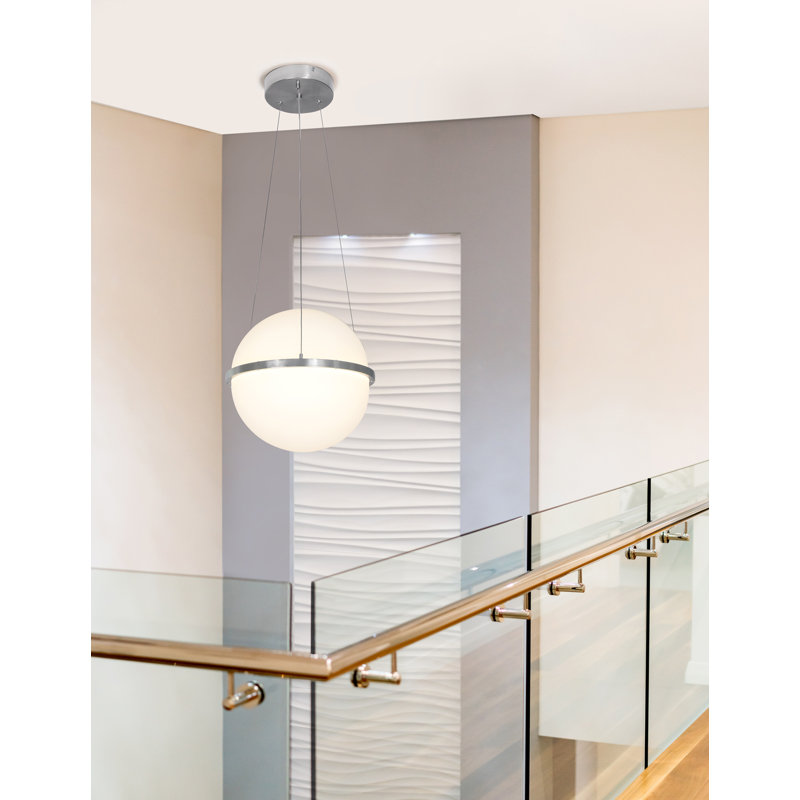 Luminaire suspendu sphérique 1 lumière à DEL Sarica