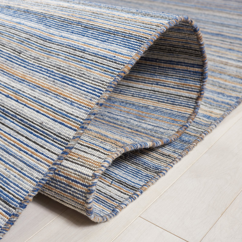 Abdirahmaan Flat Weave Performance Striped Rug, Rectangle 5' x 8'
