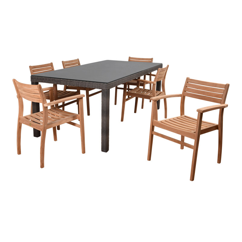 Ensemble repas d'extérieur 7 pièces Avva