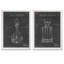 «Barware Blueprint VII» par Antonyus Bunjamin (Abe) - ensemble de 2 reproductions d'art encadrées-1795009482-1795009473-1865276579