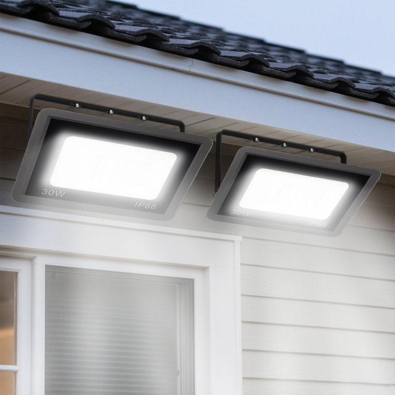 Light Sensor Floodlights，Automatic Security Flood Lighting IP66 Waterproof Flood Lights