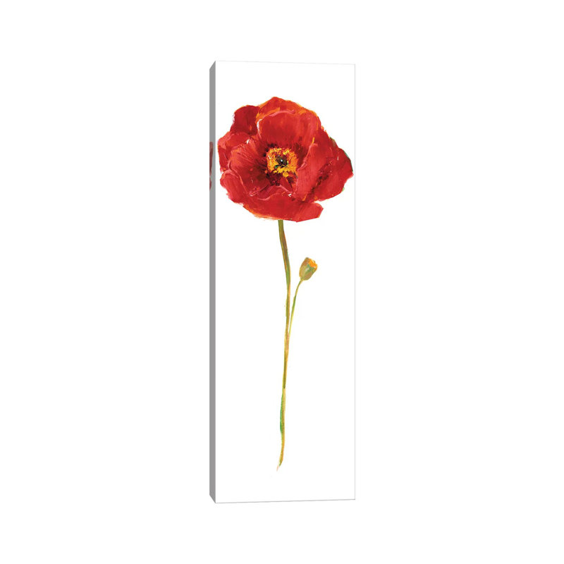Poppy Pop I by Nan - Wrapped Canvas Panoramic Painting, 121.92 cm H x 40.64 cm W