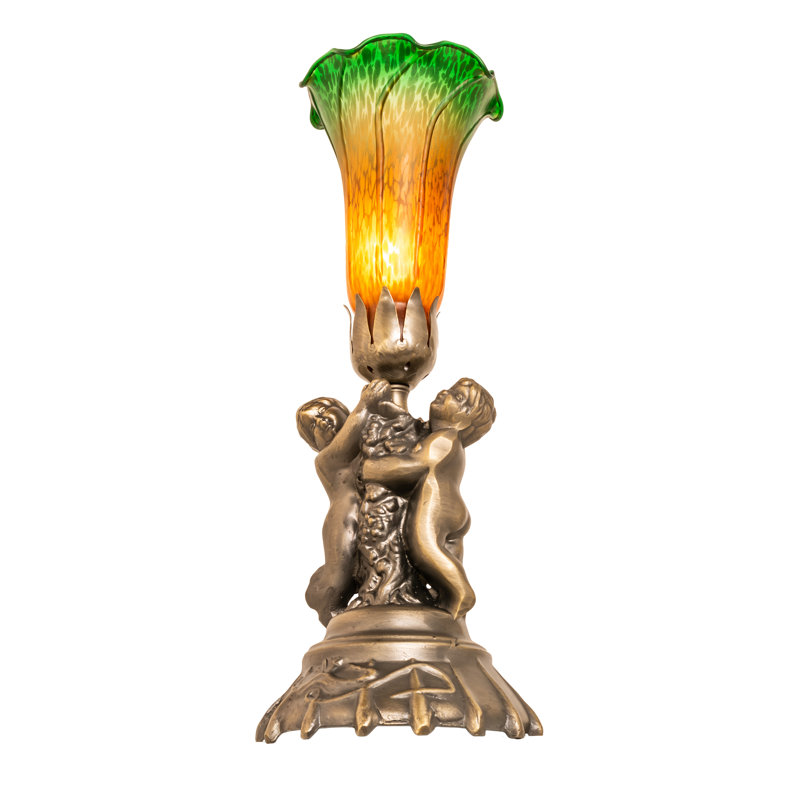 Table Lamp, Orange/Green