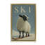 Cadre flottant en forme de mouton Ski Aspen, design par Annabelle Hall-373911831-373911830