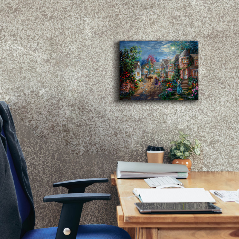  «Moonlight Splendor» par Nicky Boehme, art mural sur toile, 16 po x 12 po