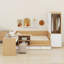 Lit plateforme avec tiroirs, tablettes, bureau et garde-robe-792133673