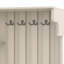 Armoire de couloir gauche / droite beige, rangement et suspension, 5 armoires, 8 tablettes, 4 crochets, imperméable, assemblage facile, couleur multifonctionnelle sécuritaire, pour la cuisine, le couloir du salon, avec arbre-872230420