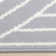 Tapis à rayures doubles gris et blanc Fresno