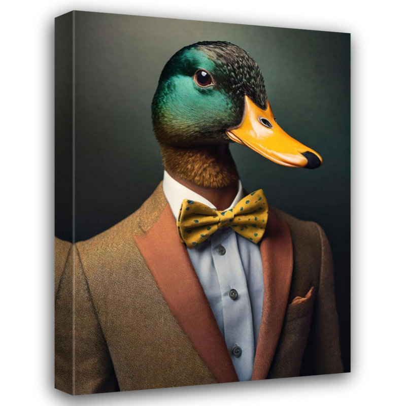 «Duck» sur toile, H 24 po x l 20 po