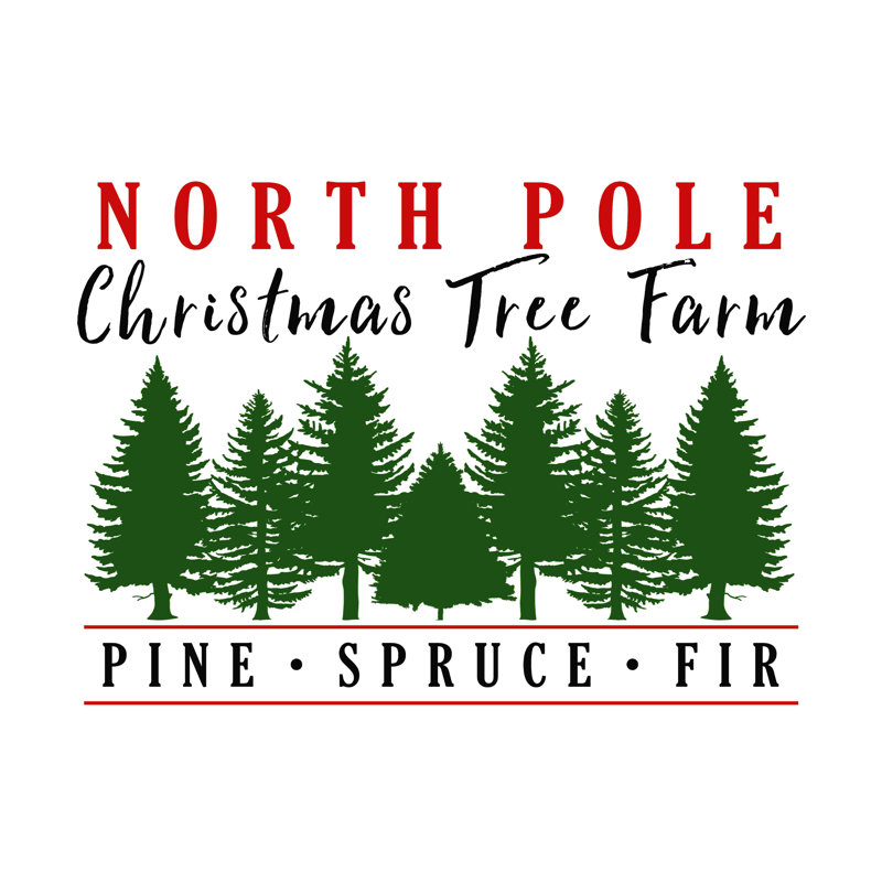Ferme d'arbres de Noël du pôle Nord 4, H 8 po x l 12 po