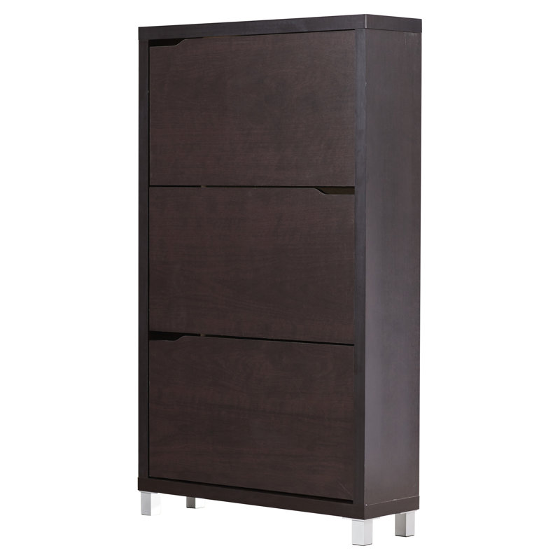 Armoire à chaussures Simms, Brun foncé