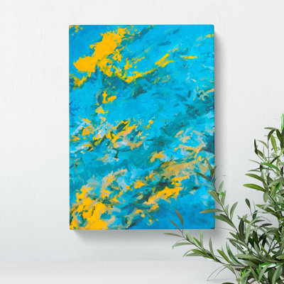 XC1022-4580X The Mist Abstract - Wrapped Canvas Print