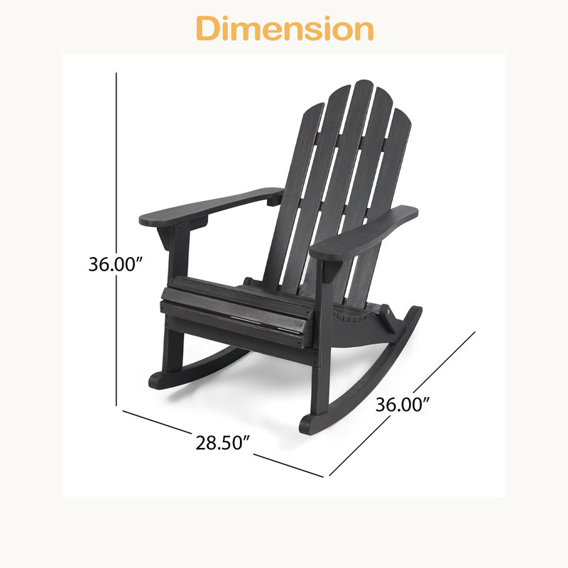 Chaise à bascule Adirondack