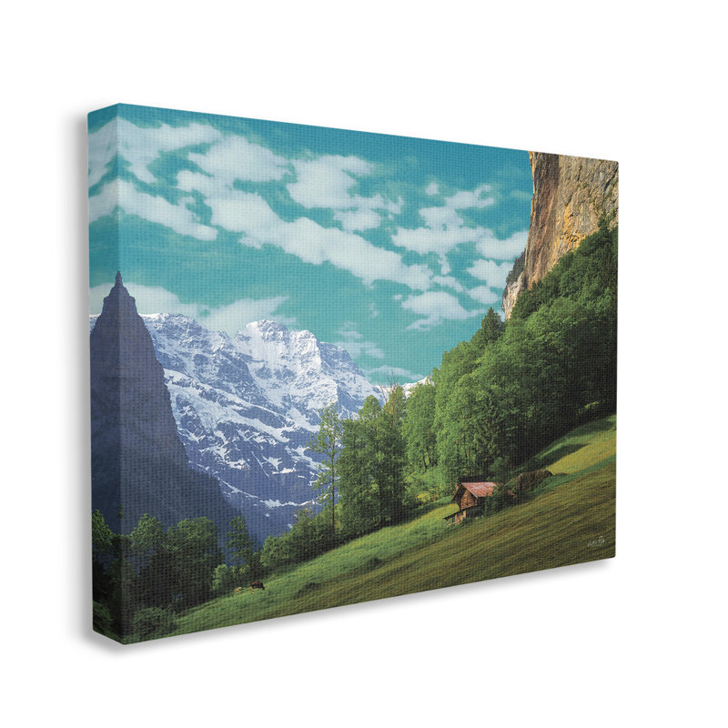 Art mural sur toile Mountain Mountain Cottage par Martin Podt, H 24 po x l 30 po