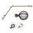 Caden 13/16" Single Corner Curtain Rod-25515833-25515834