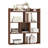 7 Cubes Open-Back Bookshelf Storage Display Shelf Wooden Bookcase Walnut