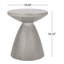 Table d'appoint d'extérieur en béton léger - élégante et pratique pour les jardins