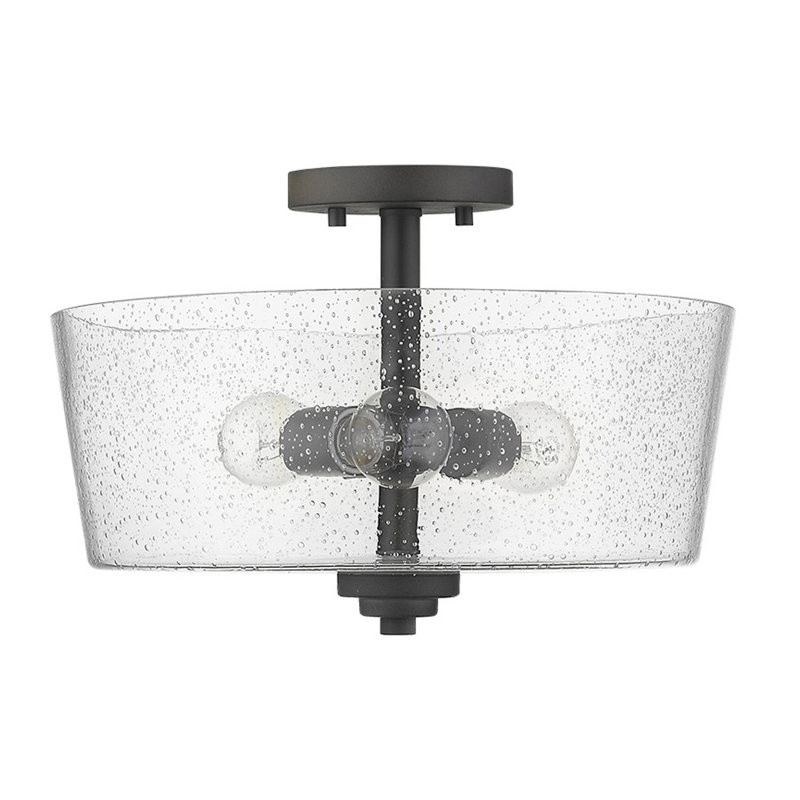Pataskala Glass Semi Flush Mount, Oil-Rubbed Bronze