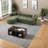 Luxury Green Chenille Sectionals With Spacious Design For Home