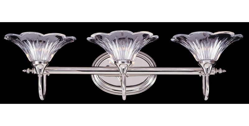 Éclairage pour meuble-lavabo 3 lumières Yancy, Argent poli