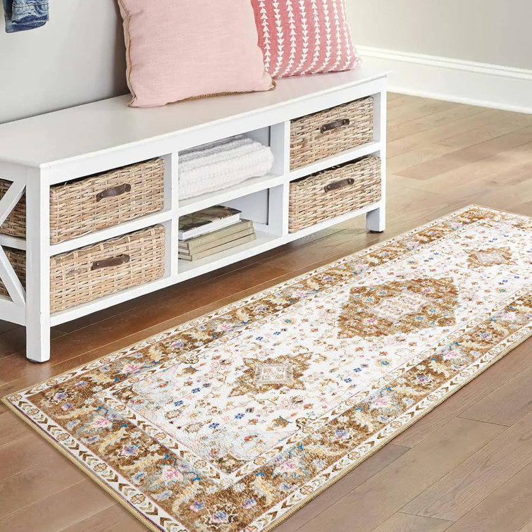 Shaemus Washable Floral Indoor Rug