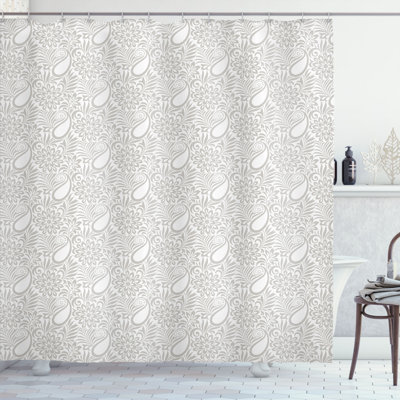 Quarryville Paisley Shower Curtain with Hooks Included