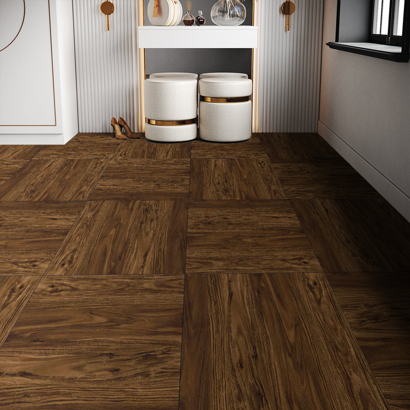 12Pcs Self Adhesive Flooring Tiles with Wood Effect