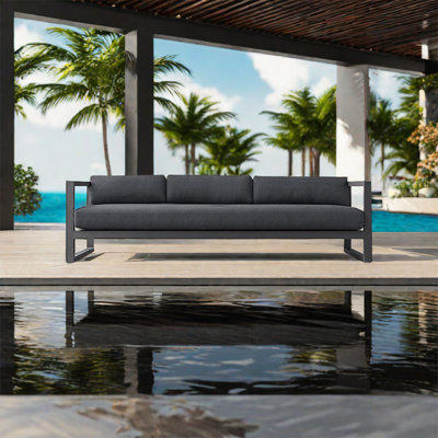 Canapé d'extérieur en aluminium pour terrasse