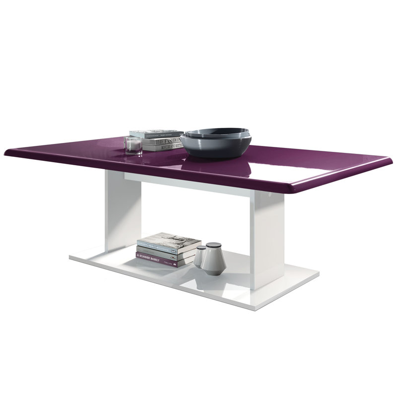 Akamu Trestle Coffee Table, Blackberry