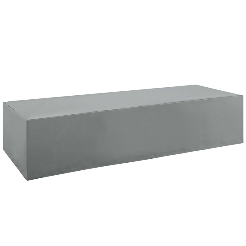 Gray All-Weather Outdoor Patio Chaise Furniture Cover
