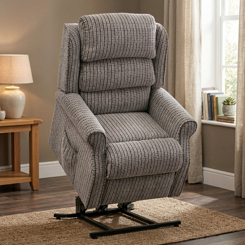Lainey Lift Assist Electric Recliner, Latte