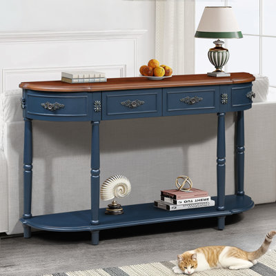 Driscilla Retro Style 52 inch Solid Wood Console/ Sofa Table