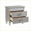 Mobilier de chambre à coucher à 2 tiroirs Modern Glam