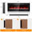 50"W Ultra Thin Recessed & Wall Mounted Electric Fireplace with Dual Heat Vents -777117867