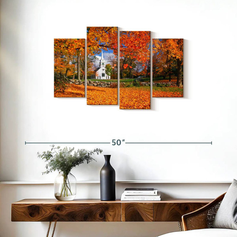 Couleurs d'automne Adella New Hampshire, H 22 po x l 36 po