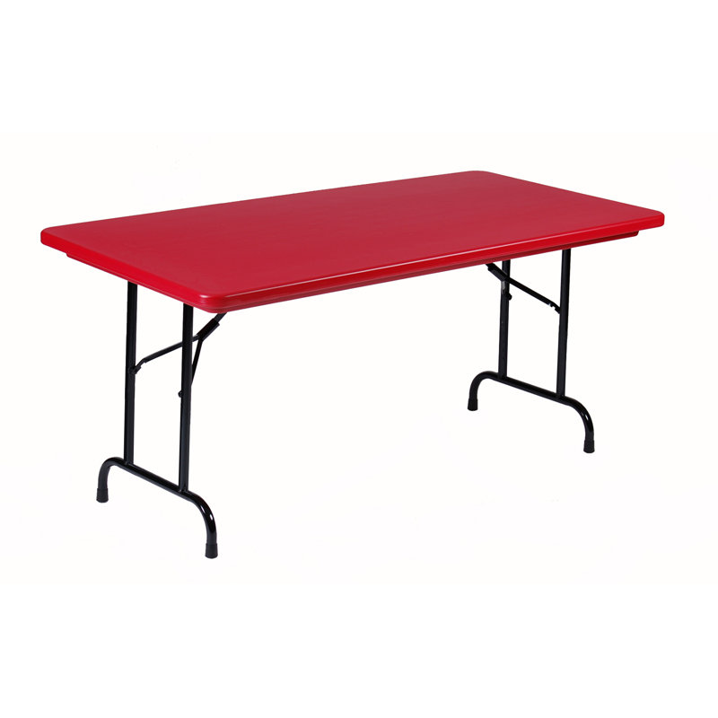 Rectangular Banquet Table, 29" H x 48" L x 24" W, Red