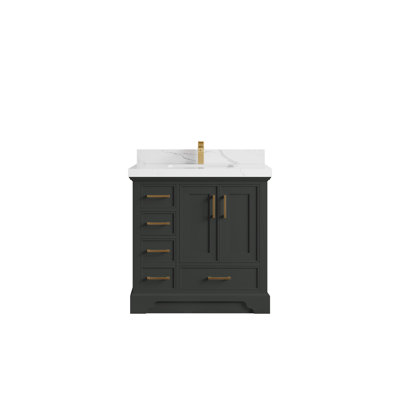 Meuble-lavabo simple 36 po avec comptoir Jonesha