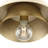 Avec 12 in. 1-Light Brushed Gold Luxe Flush Mount