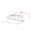 Lit plateforme tapissier avec lit gigogne simple et ports USB-867360613