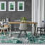 Tapis abstrait vert en polypropylène Sharoya-1325289143