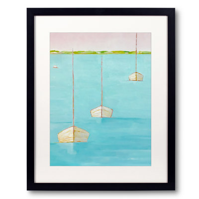 Moored Print by Phyllis Adams